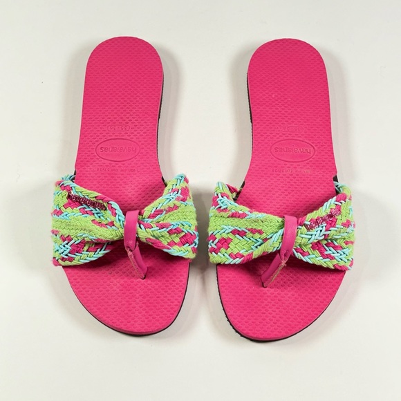 Havaianas Flip-Flops You Saint Tropez Mesh - Pink Size 35-36 - Picture 2 of 7